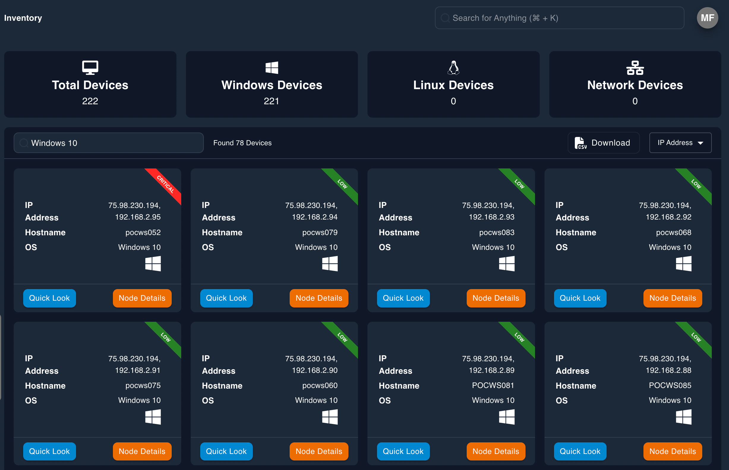 Asset Management - Locate Devices